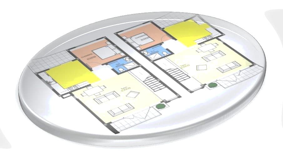 Maisons jumelées de Coyah — plan 1