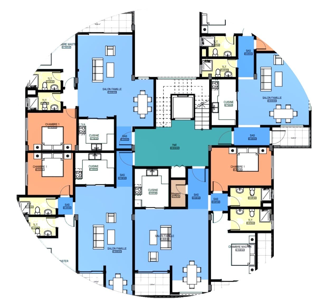 Immeuble mixte de la T10 — plan 1