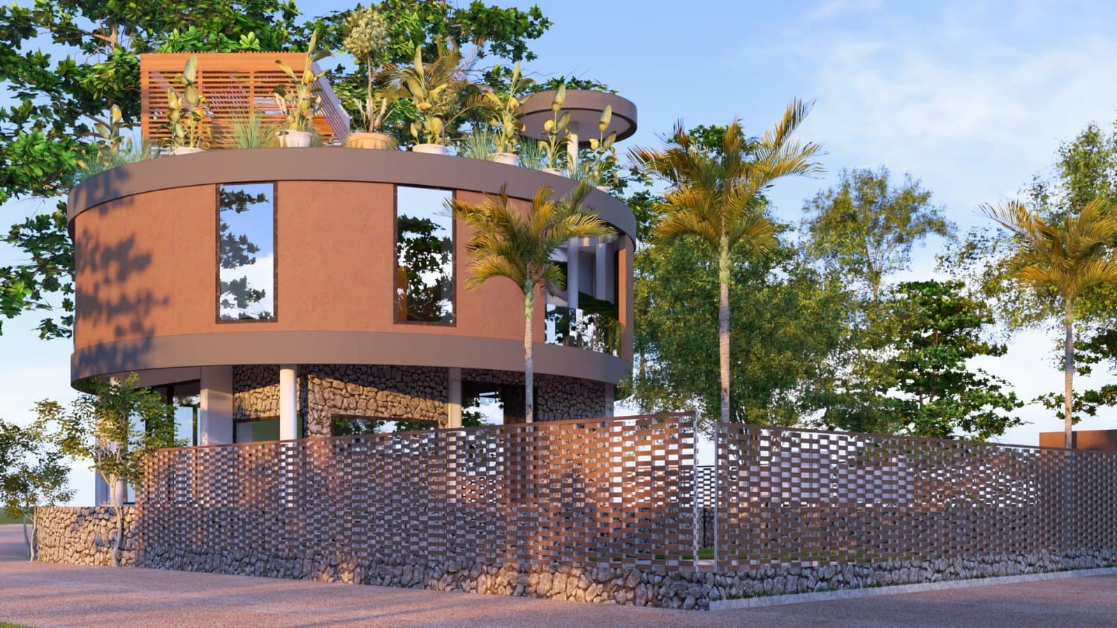 Maison circulaire — vue 1