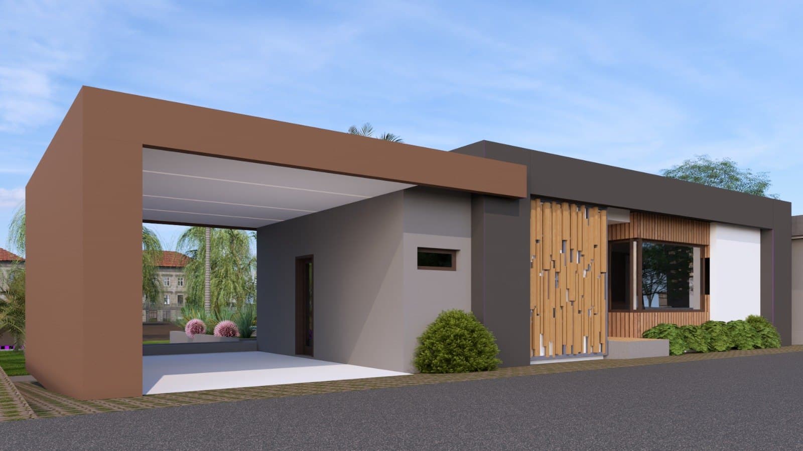 Villa à l'auvent — vue 1