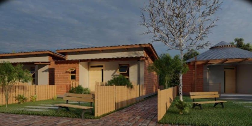Rendu des bungalows — Complexe hôtelier de Kendoumayah