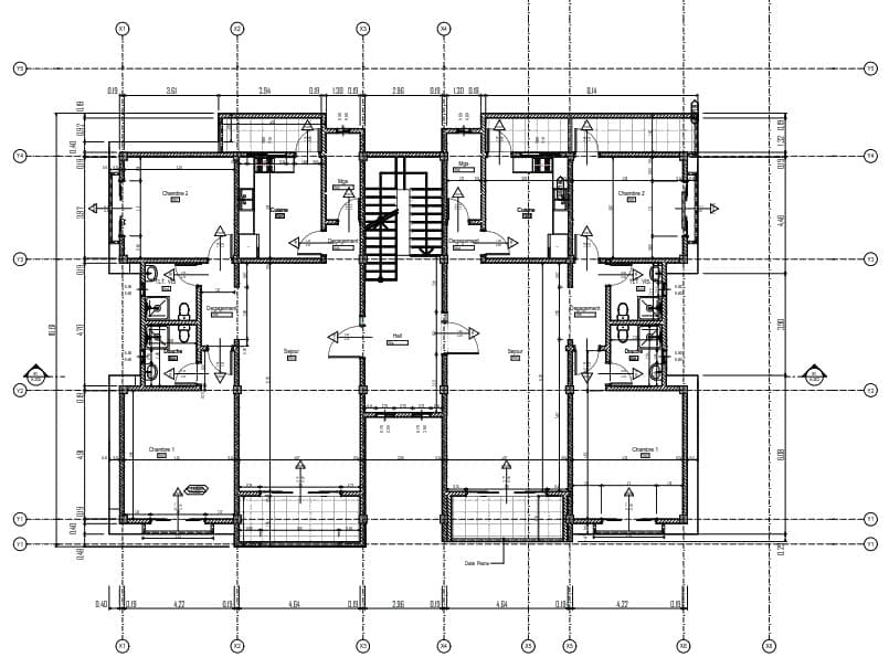 Plan d'étage — Immeuble de Nongo